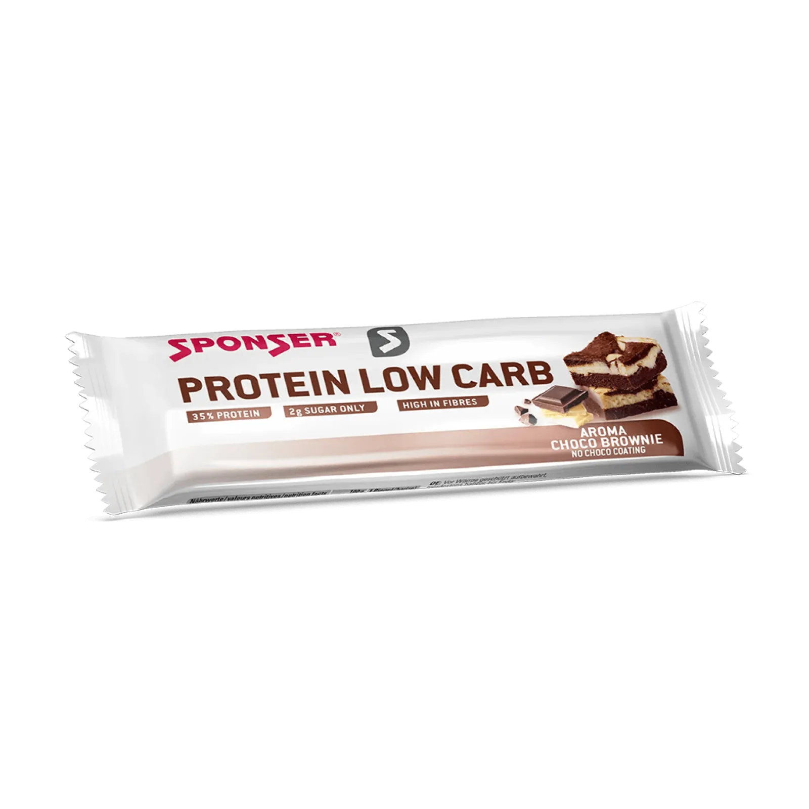 Енергетичний батончик Sponser PROTEIN LOW CARB (шоколадний брауні)