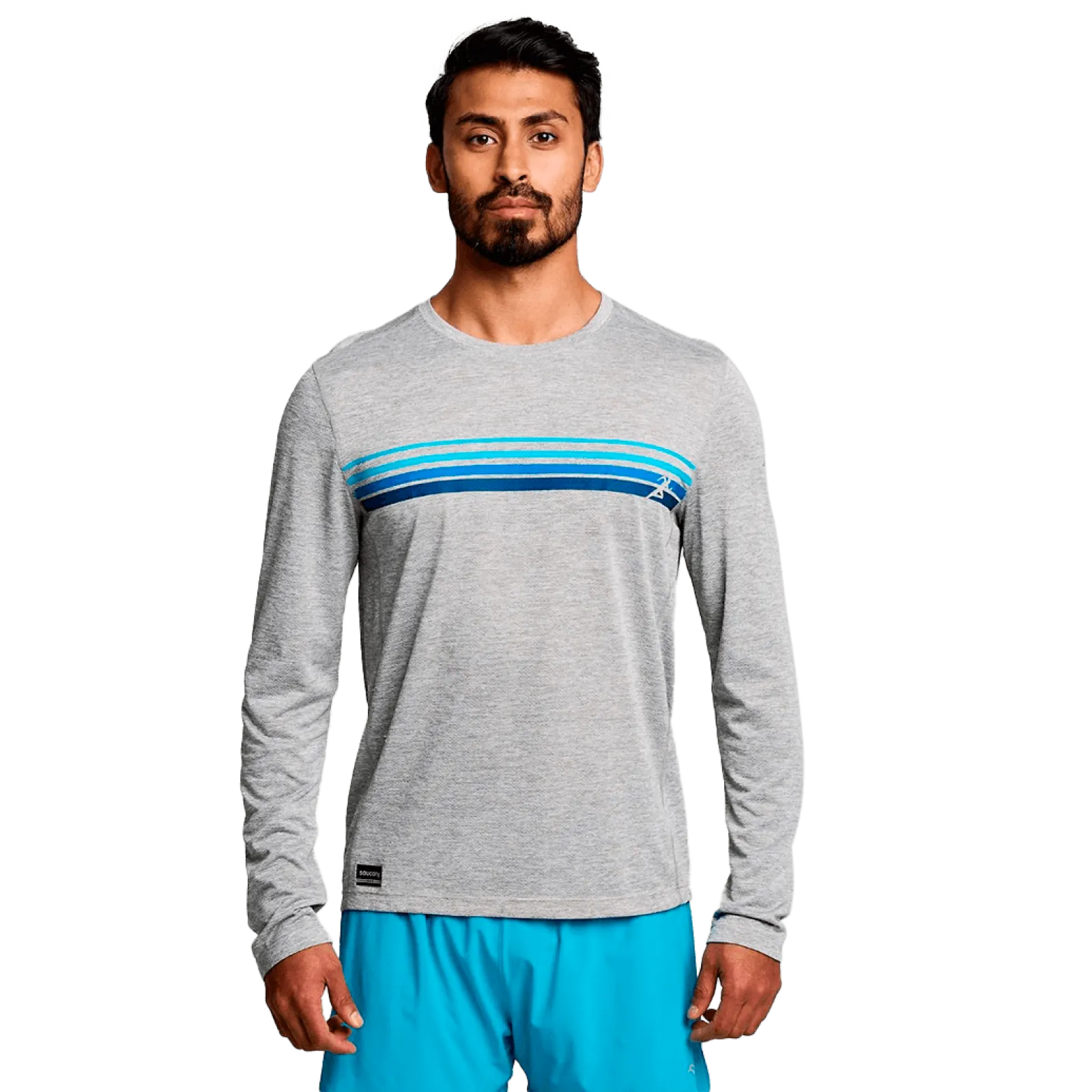 Чоловіча футболка Saucony STOPWATCH GRAPHIC LONG SLEEVE