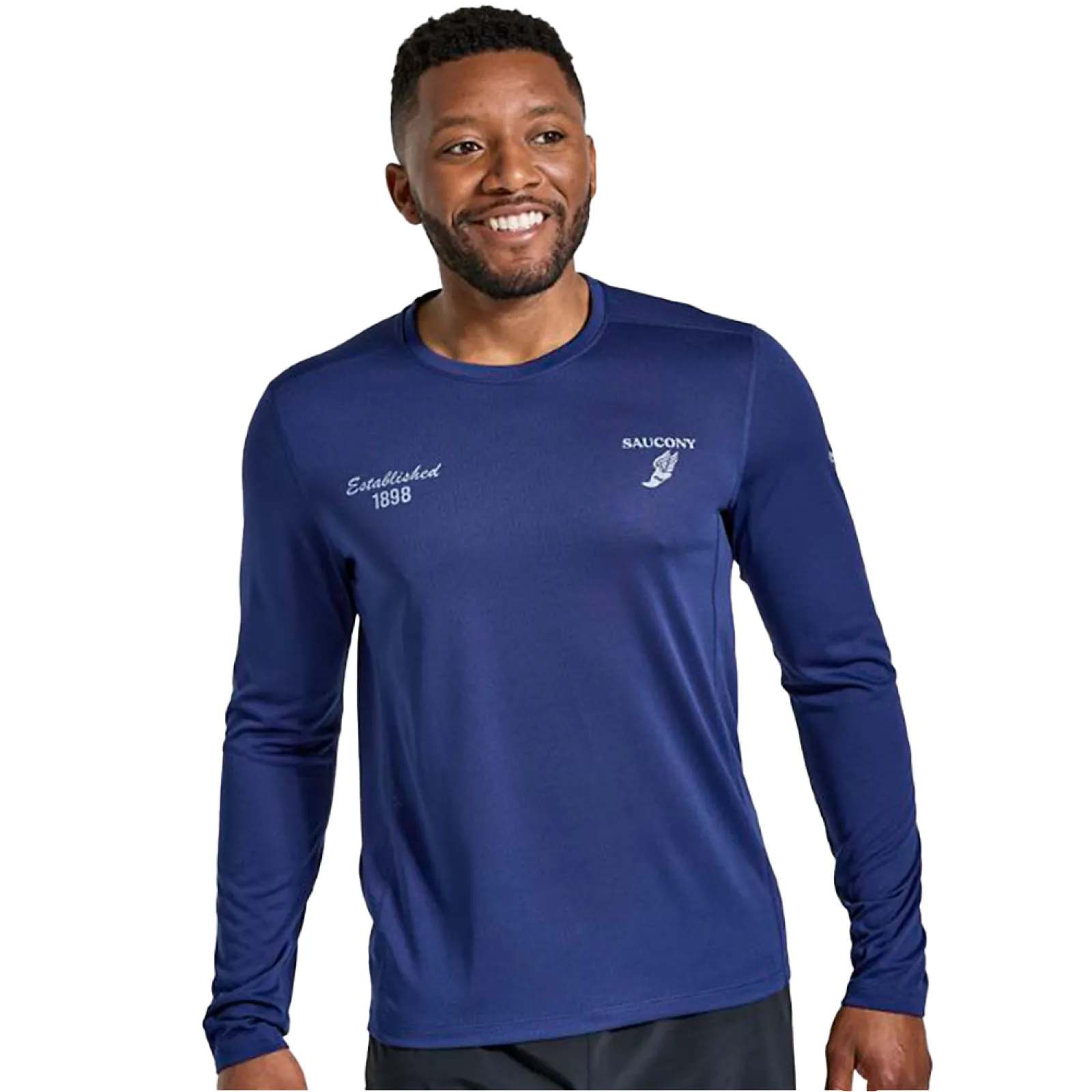 Чоловічий лонгслів Saucony STOPWATCH GRAPHIC LONG SLEEVE