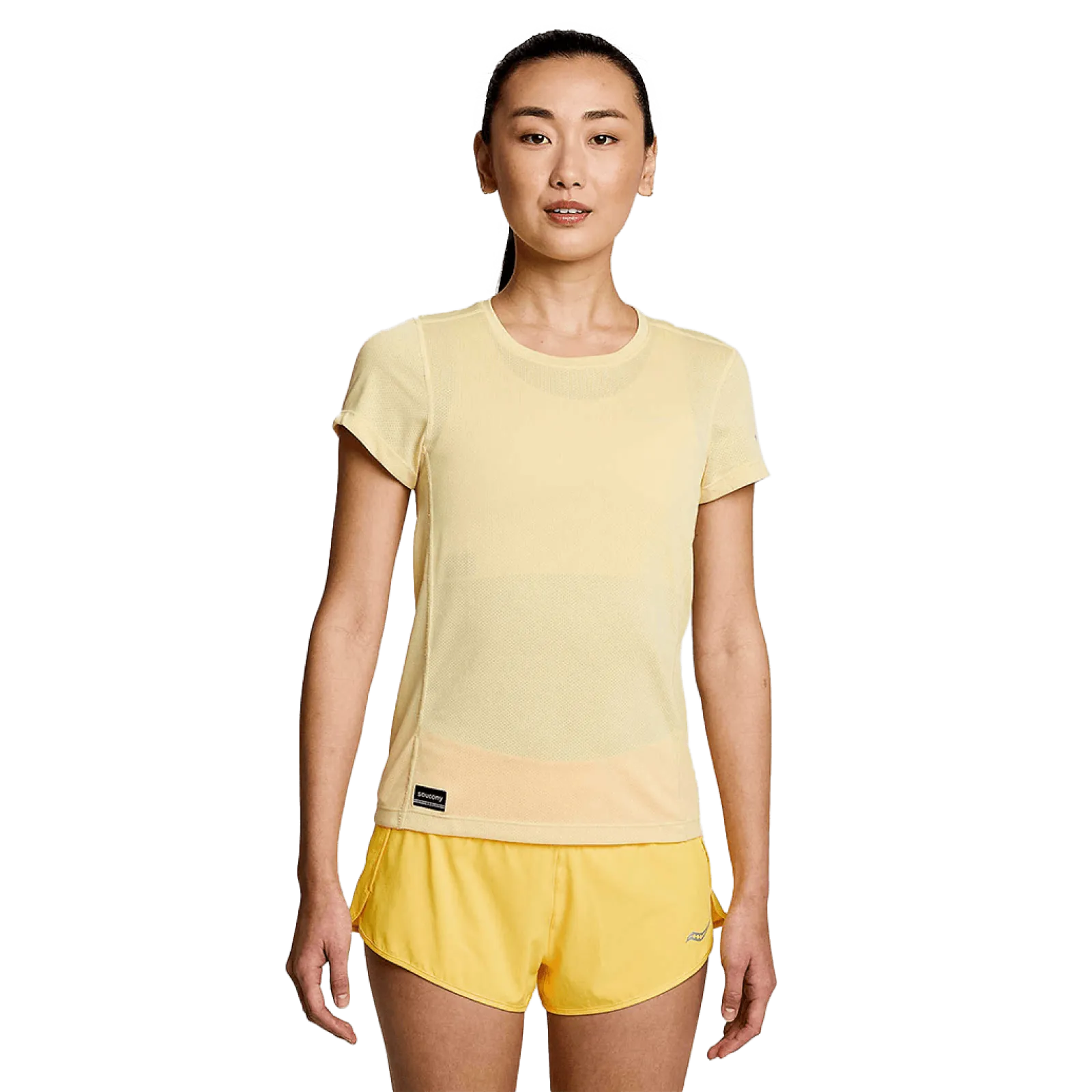 Жіноча футболка Saucony STOPWATCH SHORT SLEEVE
