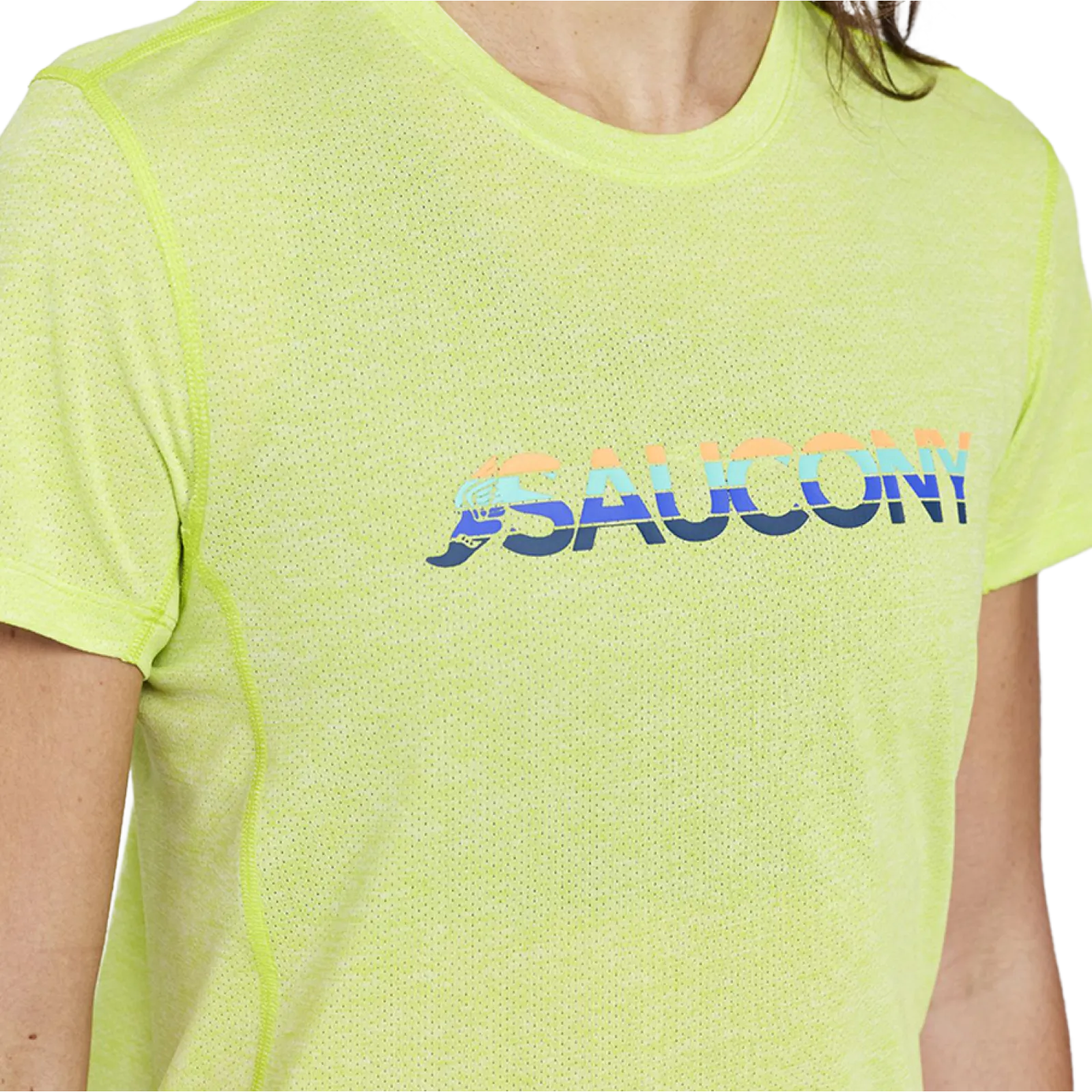 Жіноча футболка Saucony STOPWATCH GRAPHIC SHORT SLEEVE