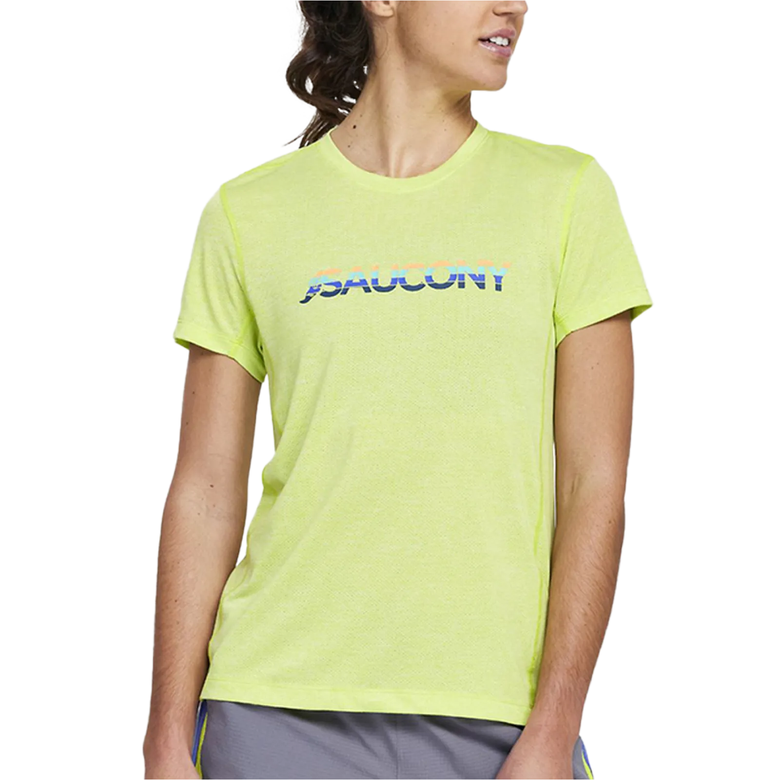 Жіноча футболка Saucony STOPWATCH GRAPHIC SHORT SLEEVE