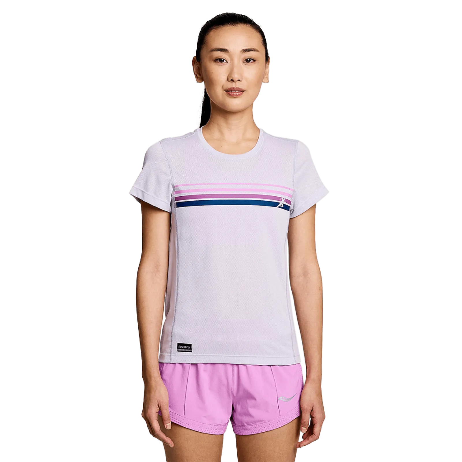 Жіноча футболка Saucony STOPWATCH GRAPHIC SHORT SLEEVE