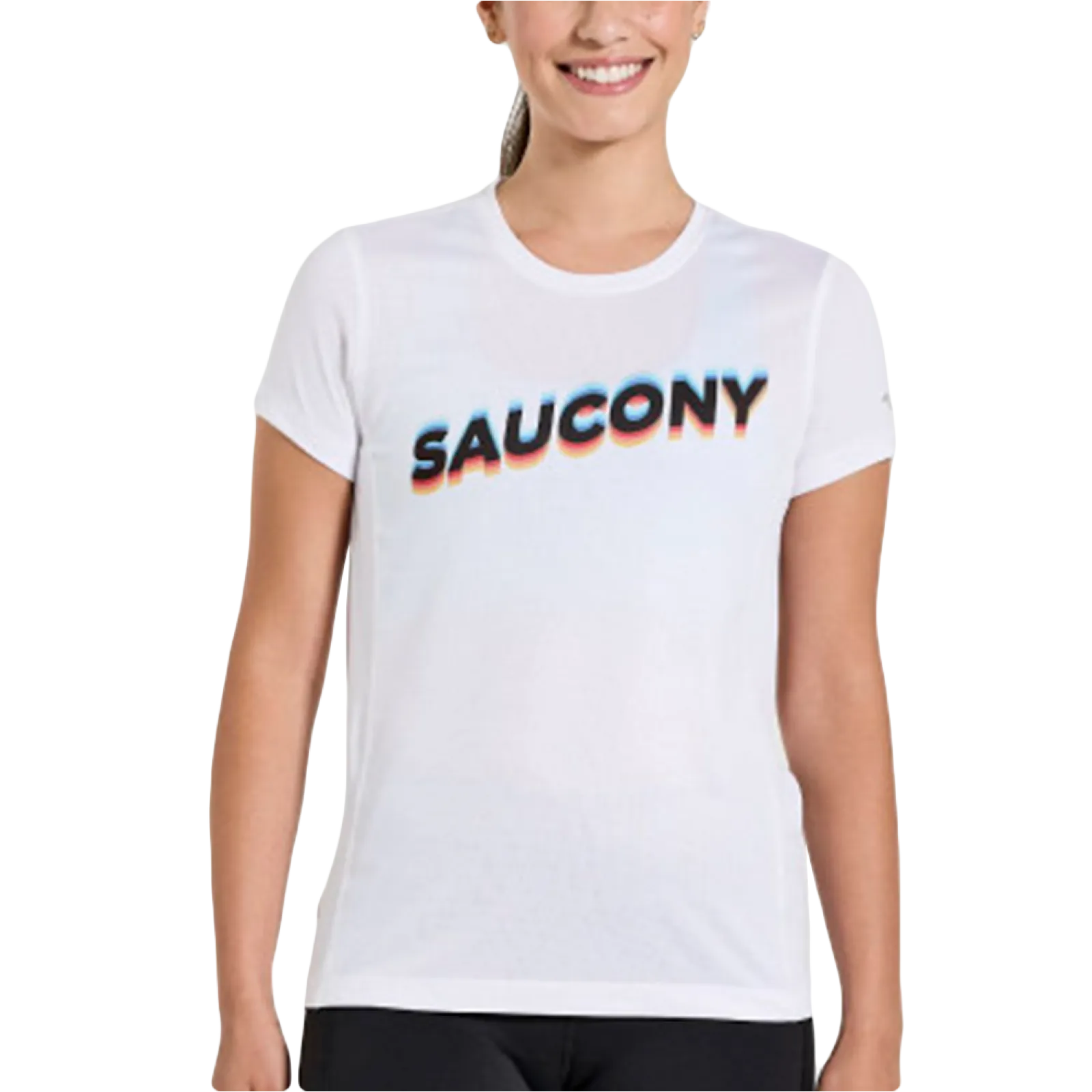 Жіноча футболка Saucony STOPWATCH GRAPHIC SHORT SLEEVE