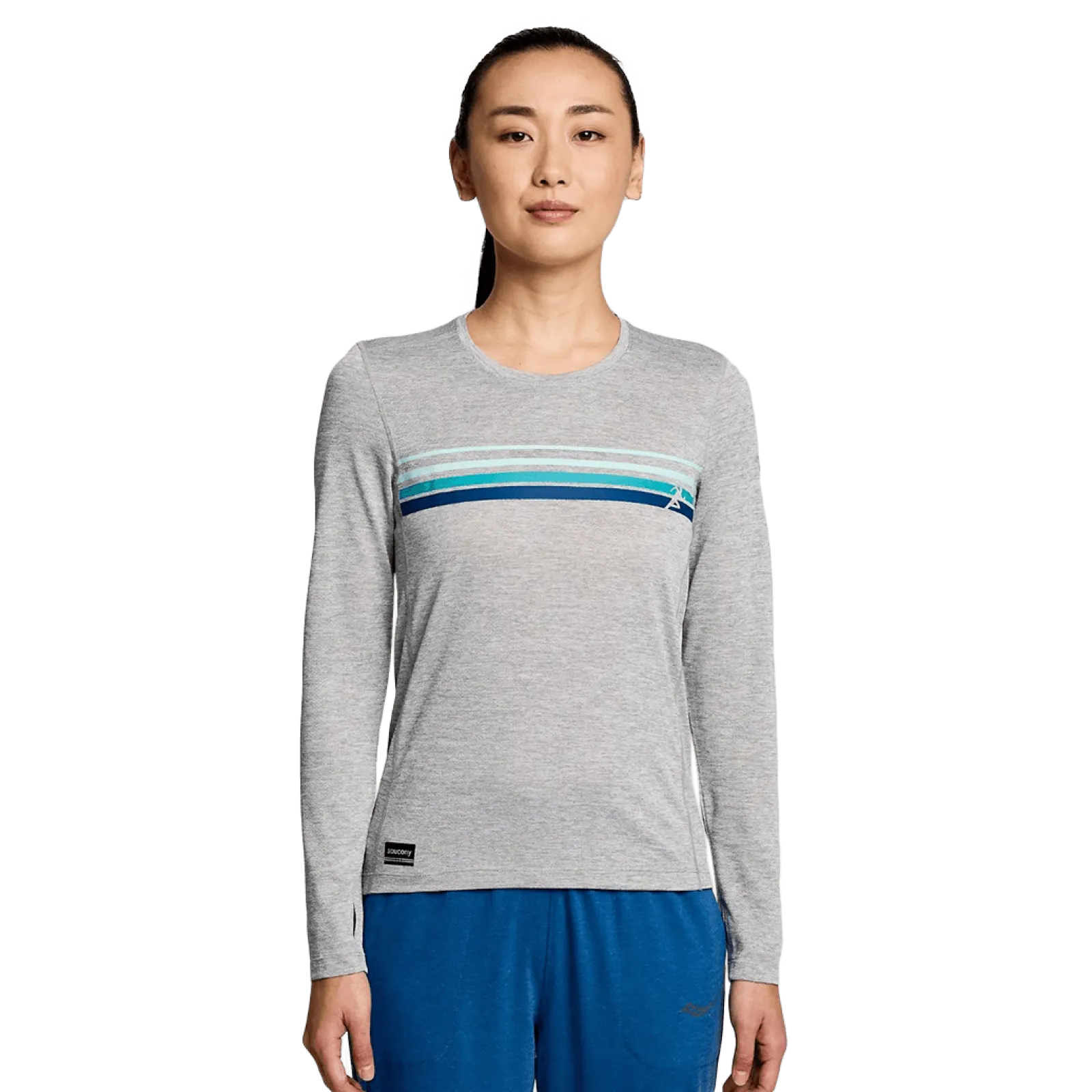 Жіноча футболка Saucony STOPWATCH GRAPHIC LONG SLEEVE