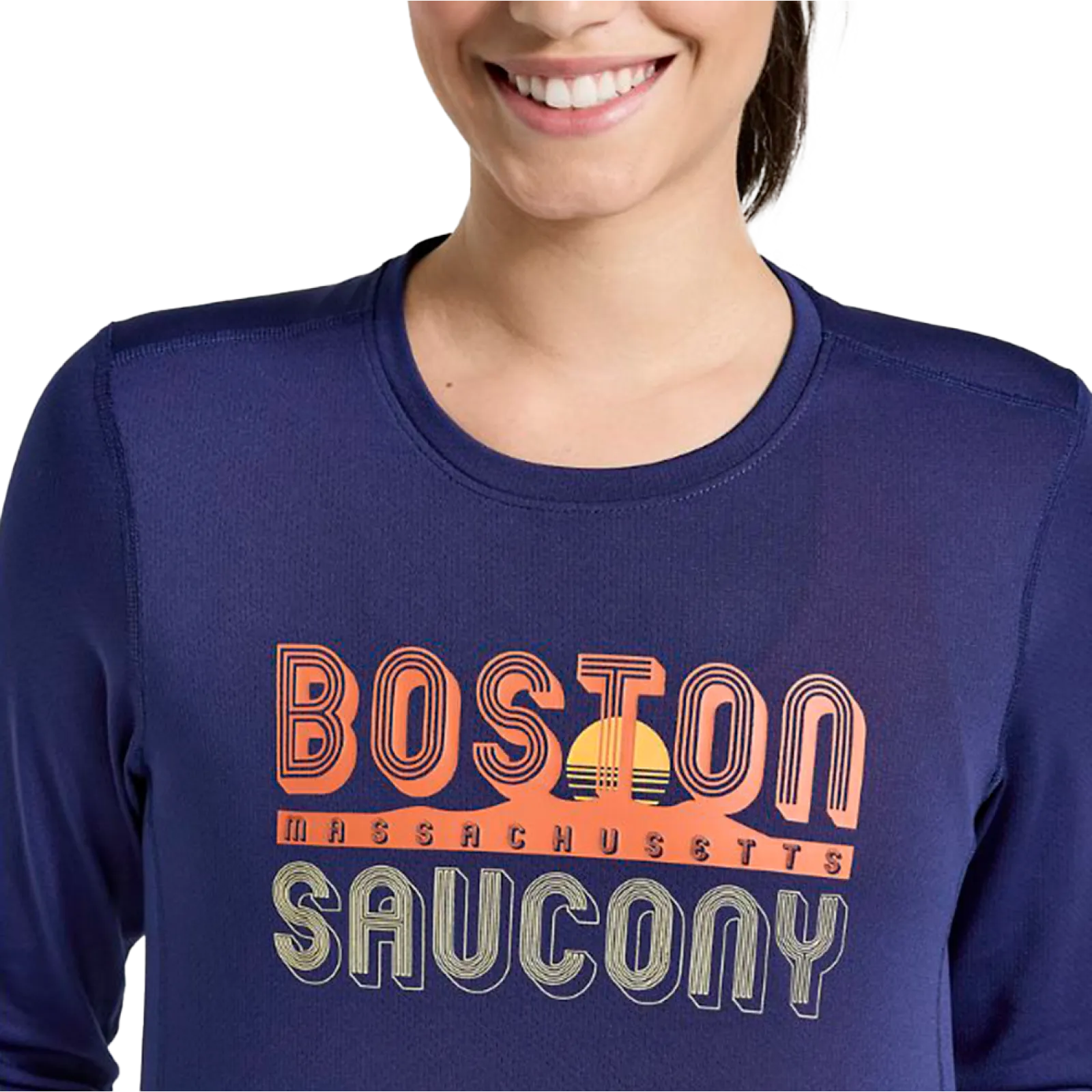 Жіночий лонгслів Saucony STOPWATCH GRAPHIC LONG SLEEVE