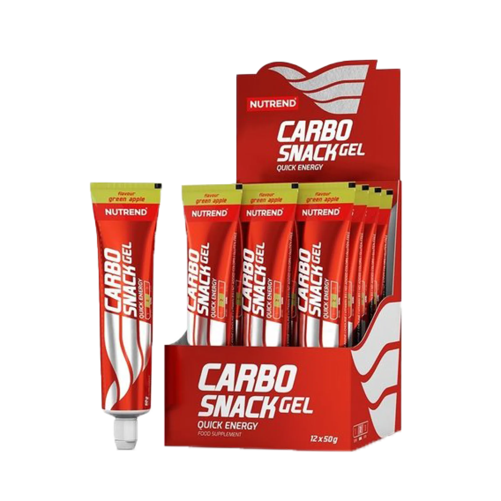 Енергетичний гель Nutrend Carbosnack Tube (зелене яблуко)