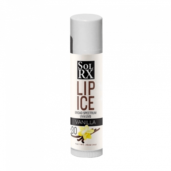 Сонцезахисний бальзам для губ SolRx LIP ICE VANILLA SPF 30 4 g