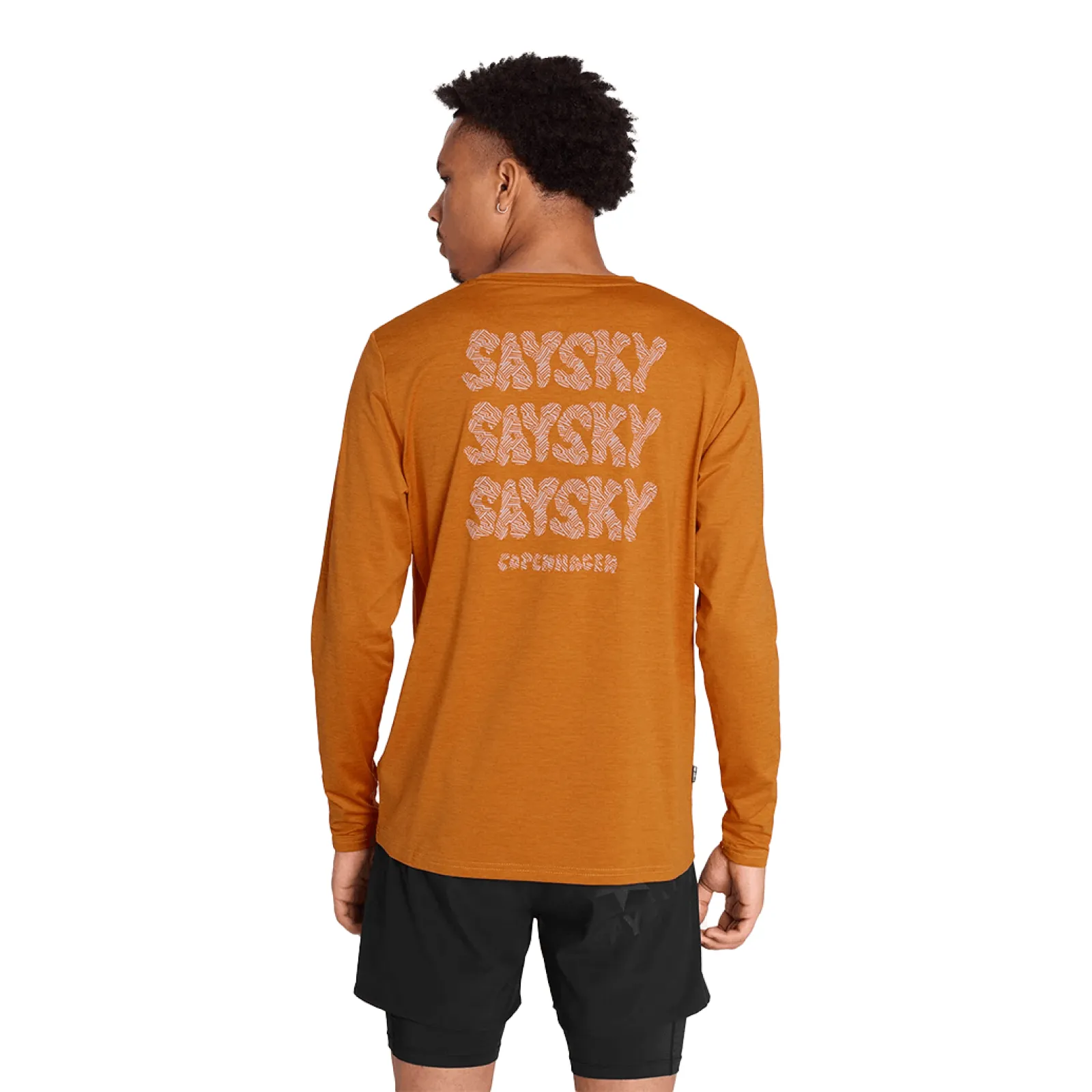 Чоловічий лонгслів SAYSKY REFLECTIVE LOGO PACE LONG SLEE