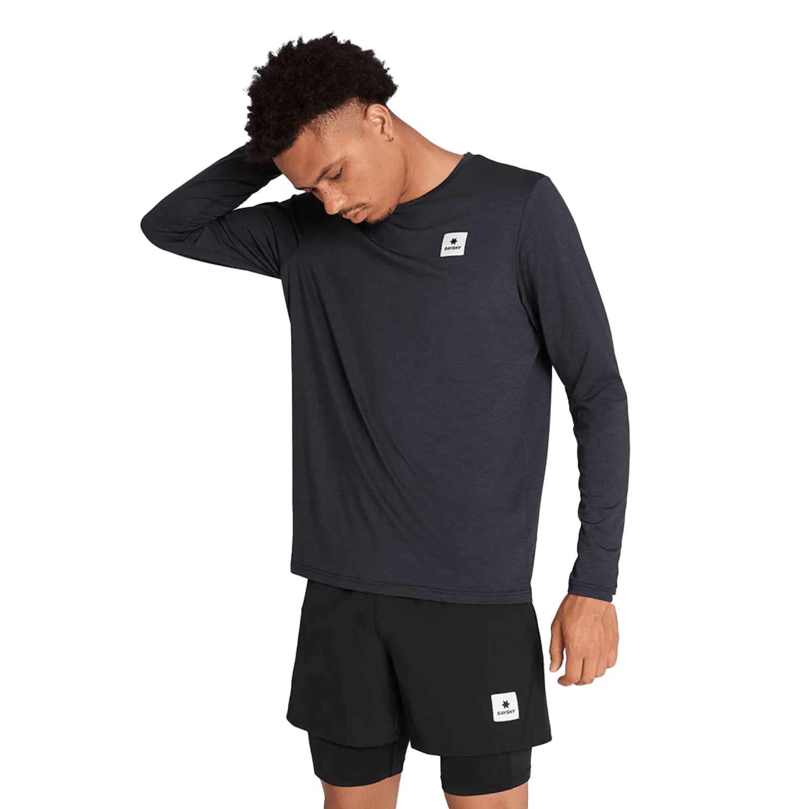 Чоловічий лонгслів SAYSKY REFLECTIVE LOGO PACE LONG SLEE