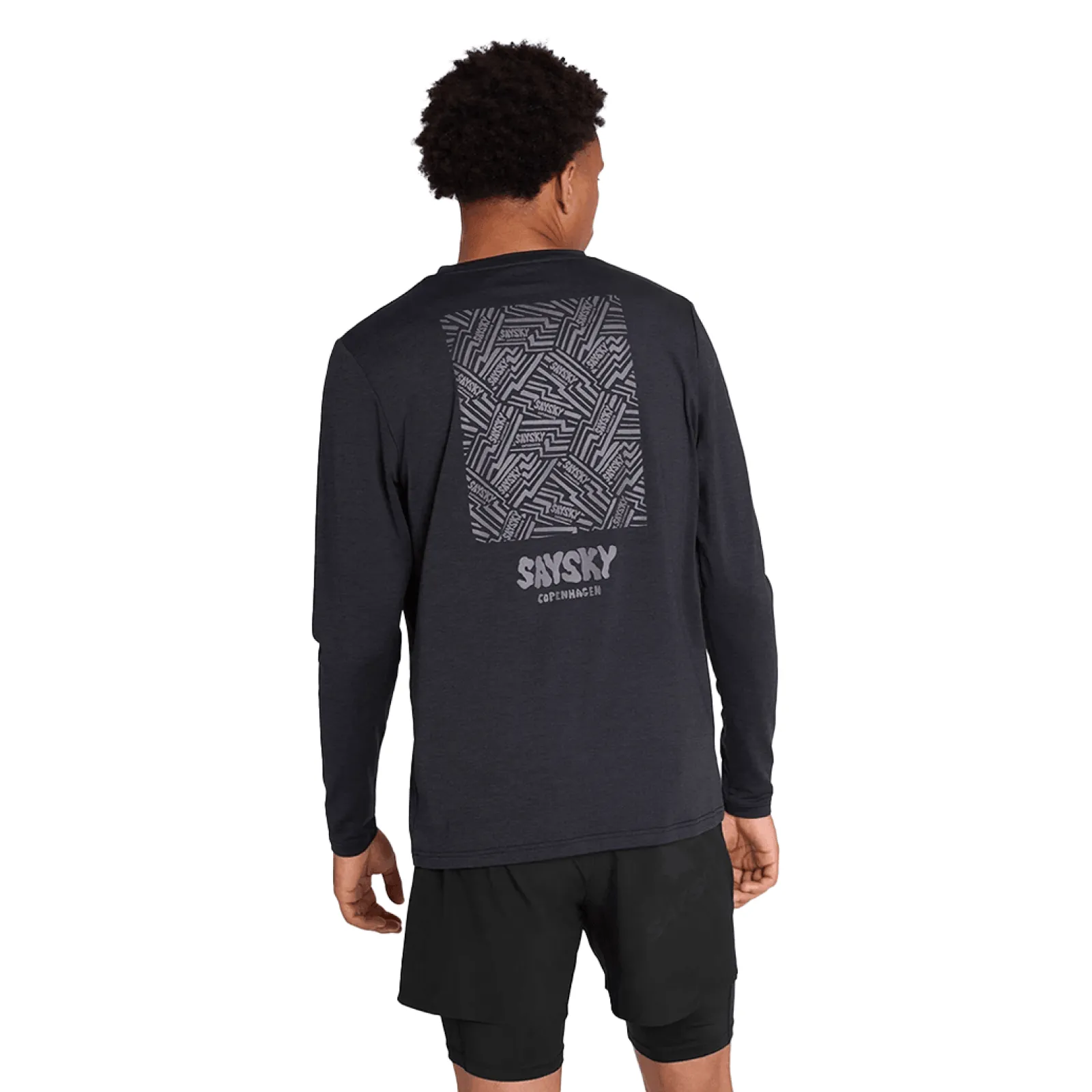 Чоловічий лонгслів SAYSKY REFLECTIVE LOGO PACE LONG SLEE