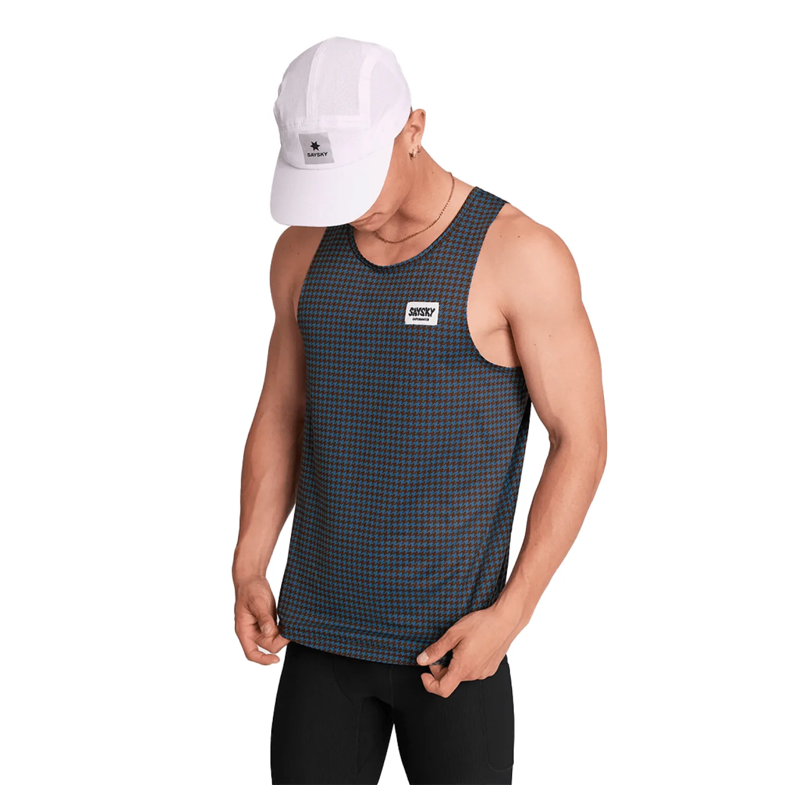 Чоловіча майка SAYSKY HOUNDSTOOTH COMBAT SINGLET