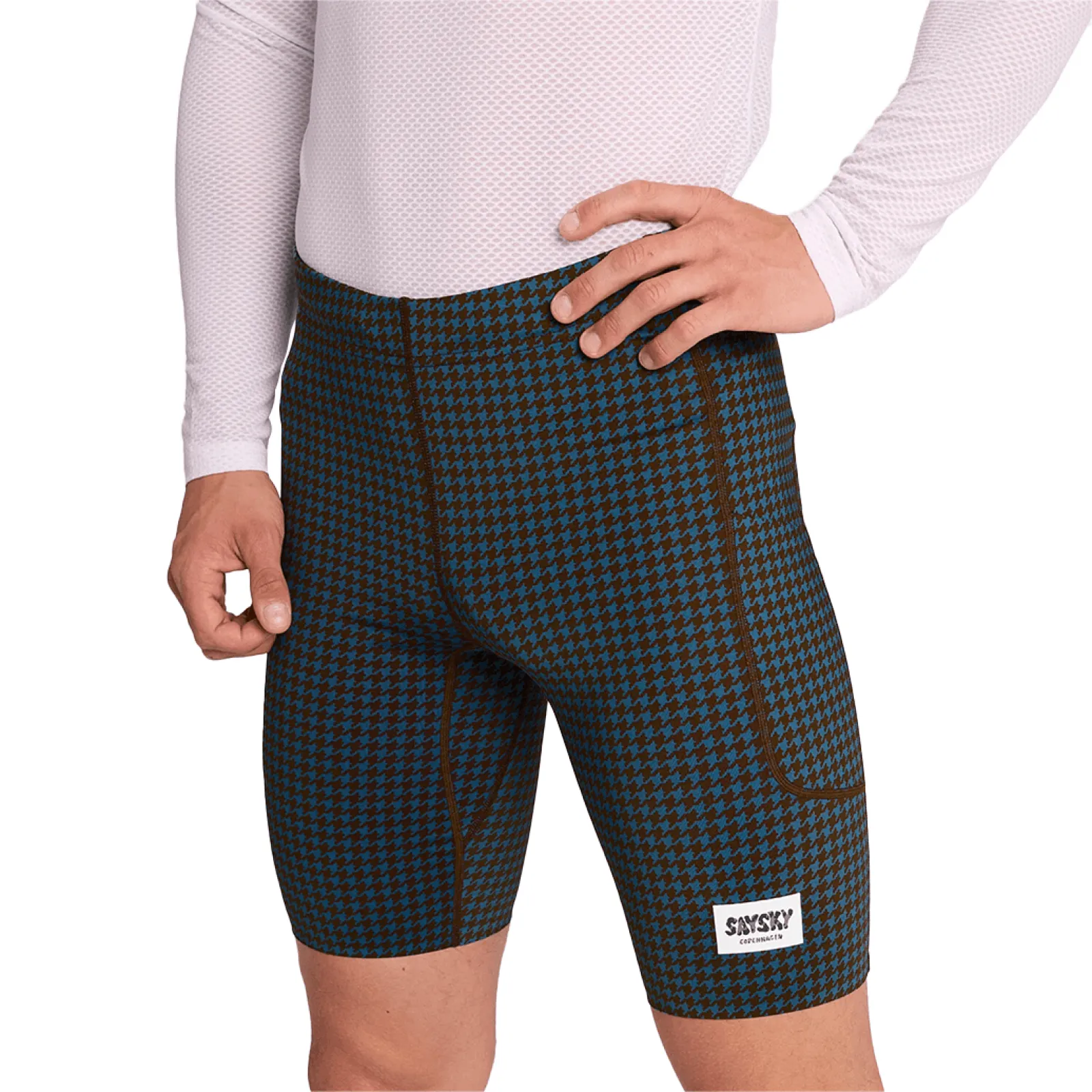 Чоловічі треки SAYSKY HOUNDSTOOTH COMBAT+ SHORT TIGH