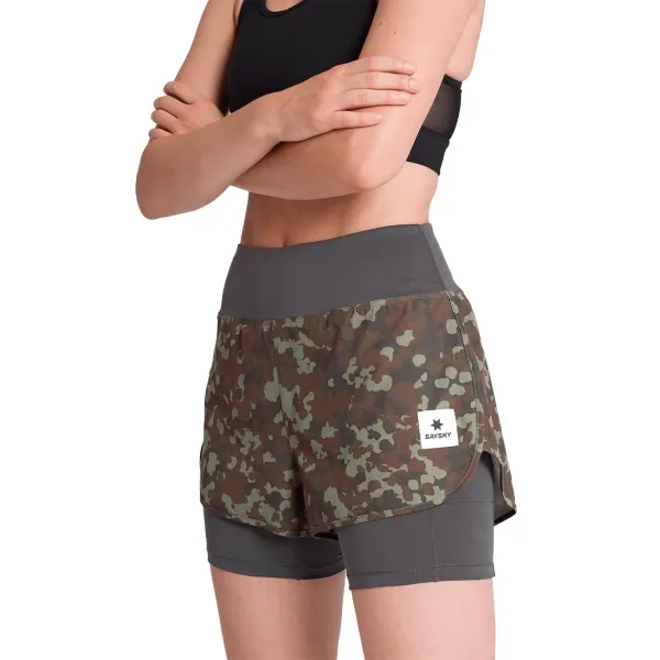 Жіночі спортивні шорти SAYSKY CAMO PACE 2 IN 1 SHORTS 3