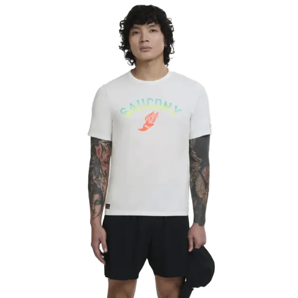 Чоловіча футболка Saucony STOPWATCH GRAPHIC SHORT SLEEVE