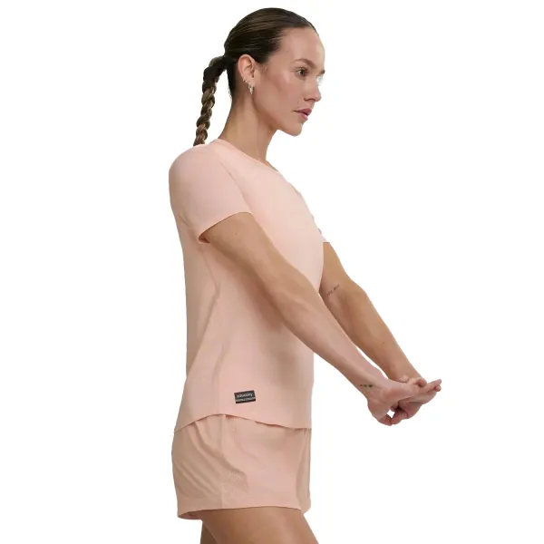 Жіноча футболка Saucony STOPWATCH SHORT SLEEVE