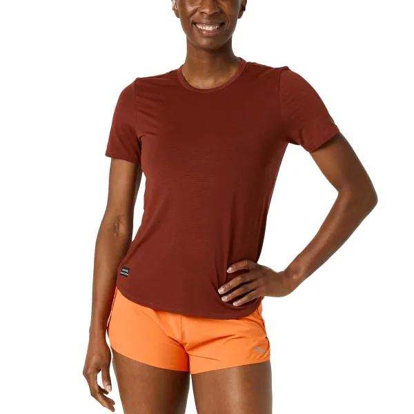 Жіноча футболка Saucony STOPWATCH SHORT SLEEVE