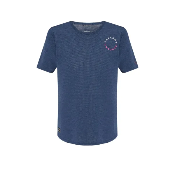 Жіноча футболка Saucony STOPWATCH GRAPHIC SHORT SLEEVE