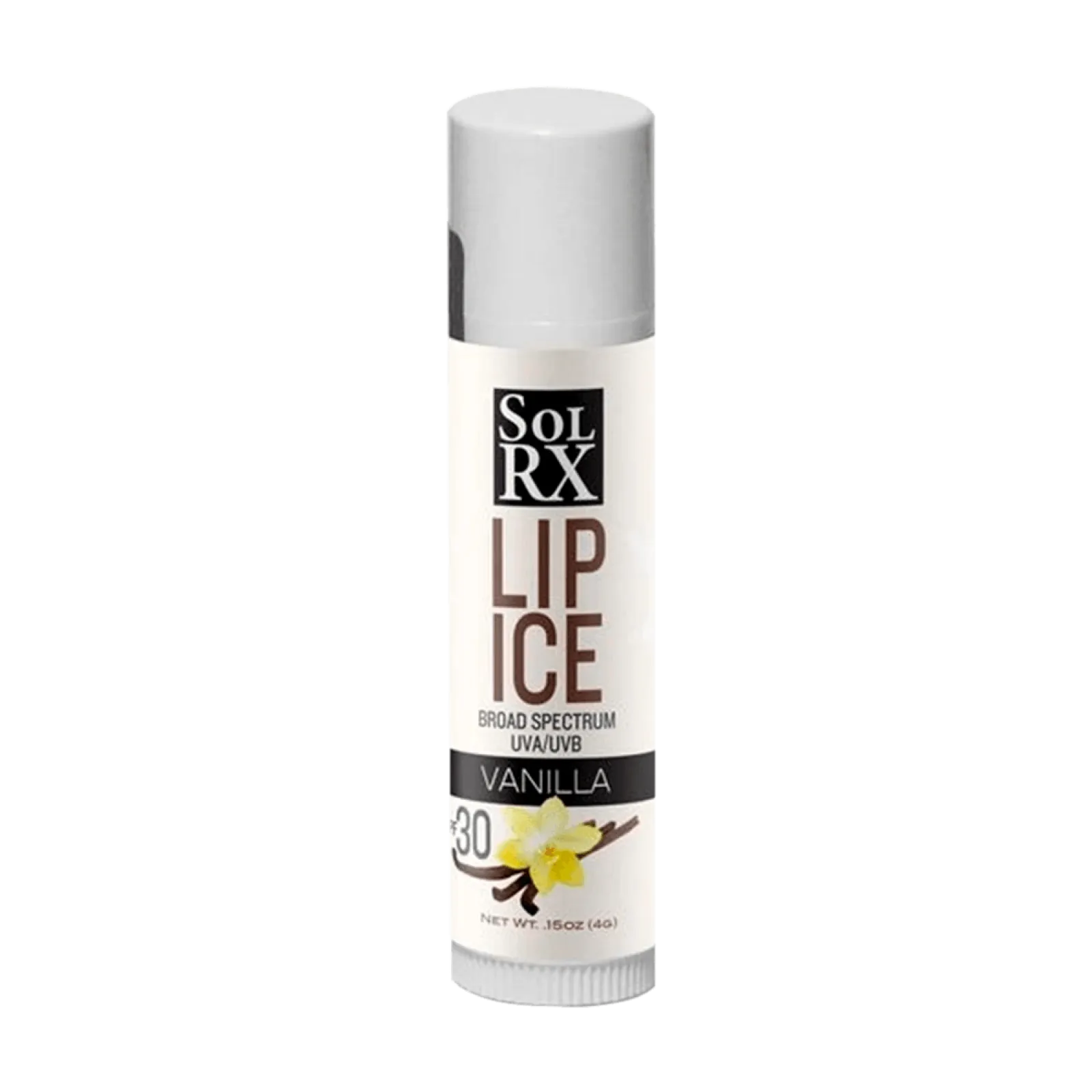 Сонцезахисний бальзам для губ SolRx LIP ICE VANILLA SPF 30 4 g