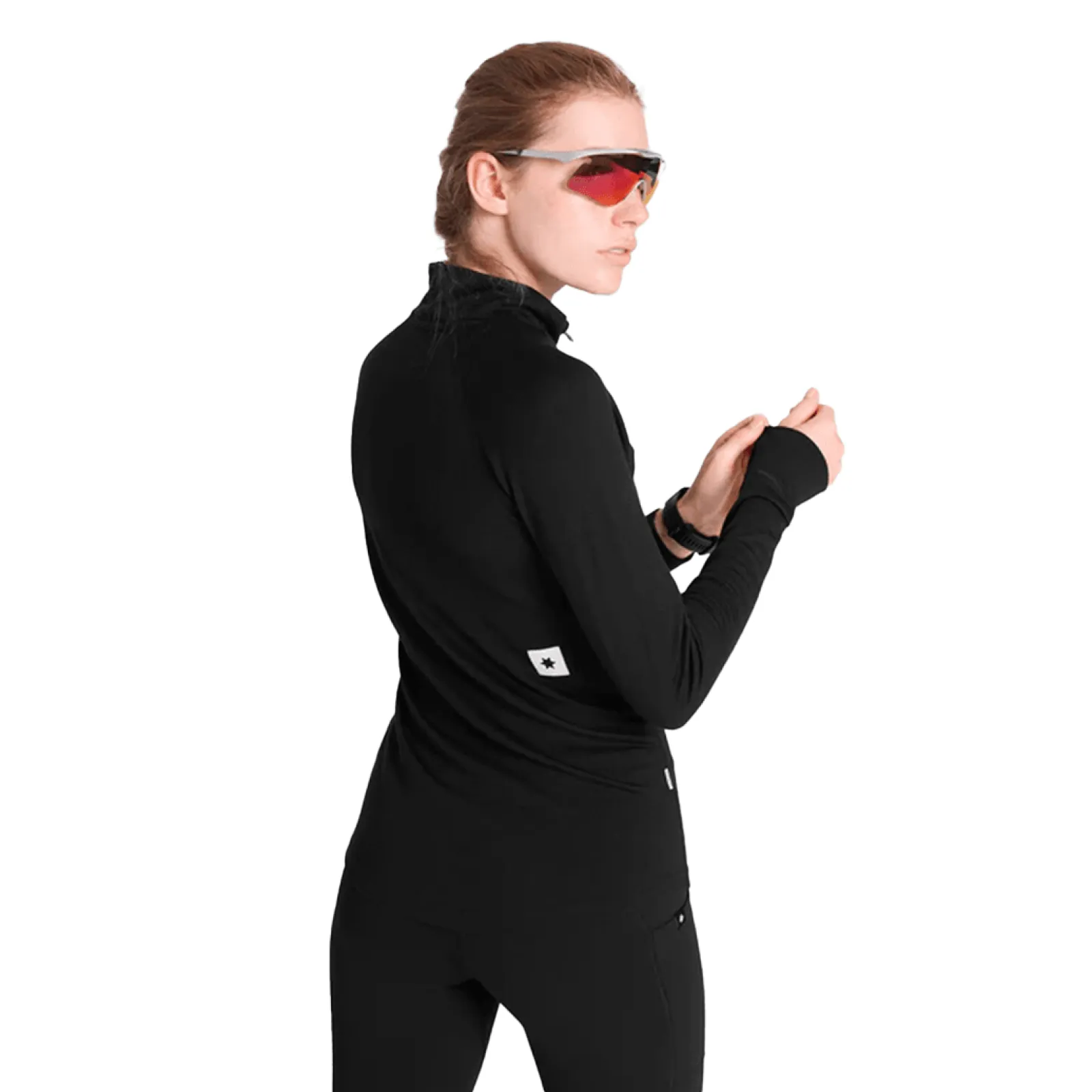 Жіночий лонгслів SAYSKY MERINO 165 BASE HALF ZIP LONG